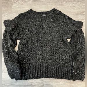 Old Navy Sparkle Ruffle Sweater